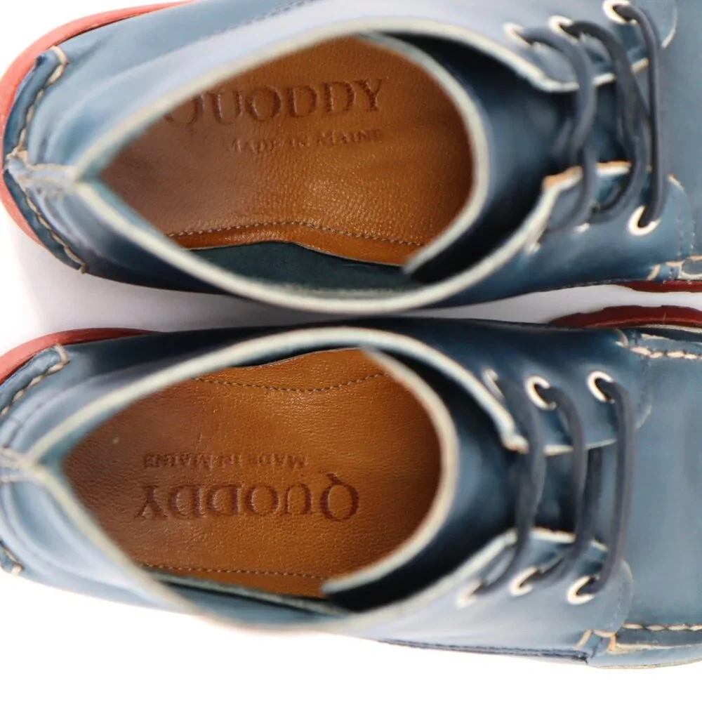 Quoddy Kennebec USA Made Moccasin Boots - Vibram Lug Sole - Mens Size 7.5D - Picture 8 of 16